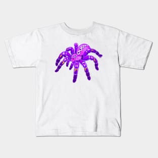 Purple Pokie Poecilotheria Metallica Gooty Sapphire Tarantula Kids T-Shirt